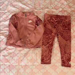 Nike Pink Tracksuit Set for Kids